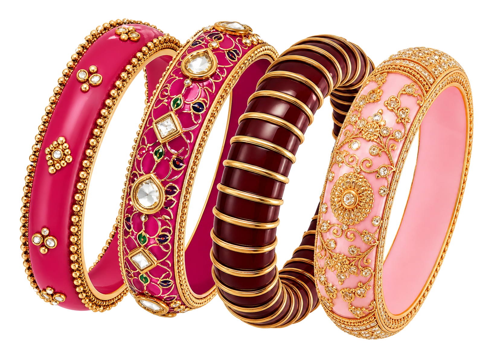 Stacked Mahi bangles